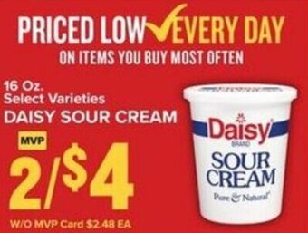 Food Lion Daisy Sour Cream 16 oz offer