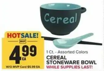 Food Lion Cereal Stoneware Bowl offer