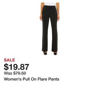 Belk Women's pull on flare pants offer