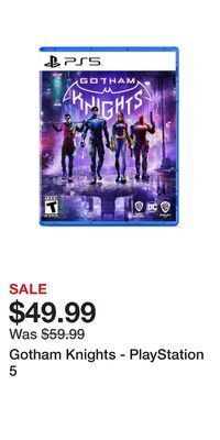 Game Stop Gotham knights - playstation 5 offer