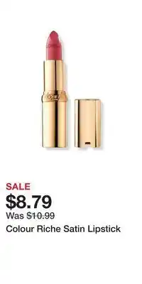 Ulta Beauty Colour riche satin lipstick offer
