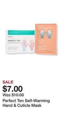 Ulta Beauty Perfect ten self-warming hand & cuticle mask offer