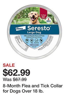Tractor Supply Company 8-month flea and tick collar for dogs over 18 lb. offer