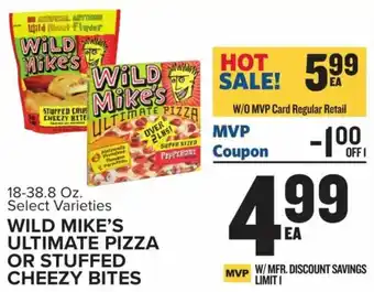Food Lion Wild Mike's Ultimate Pizza or Stuffed Cheezy Bites 18-38.8 Oz offer