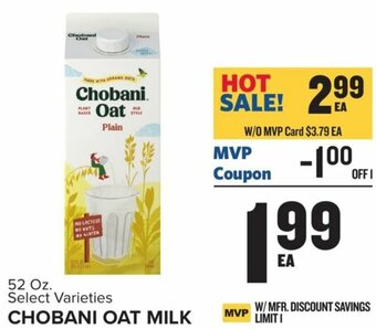 Food Lion Chobani Oat Milk 52 oz. offer