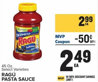 Food Lion Ragú Pasta Sauce 45 oz offer