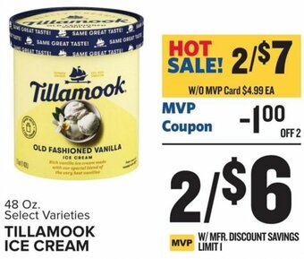 Food Lion Tillamook Ice Cream 48 oz offer