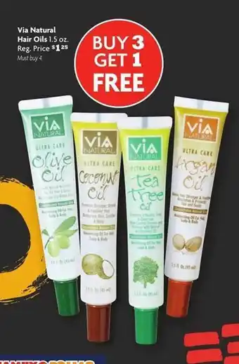 Family Dollar Via natural hair oils offer