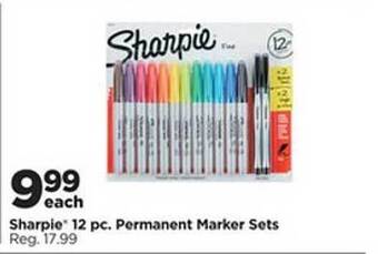Michaels Sharpie 12 pc. permanent marker sets offer