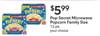 Publix Pop Secret Microwave Popcorn Family Size 12-pk. offer