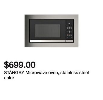 Ikea Stångby microwave oven, stainless steel color offer