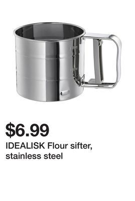 Ikea Idealisk flour sifter, stainless steel offer