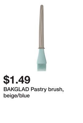 Ikea Bakglad pastry brush, beige/blue offer
