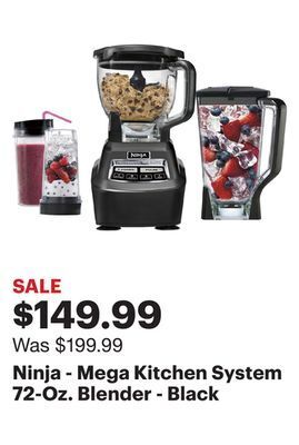 Best Buy Ninja - mega kitchen system 72-oz. blender - black offer