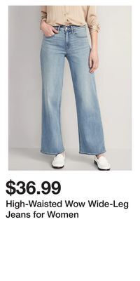 Old Navy High-waisted wow wide-leg jeans for women offer