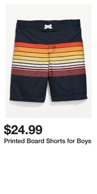 Old Navy Printed board shorts for boys offer