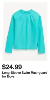 Old Navy Long-sleeve swim rashguard for boys offer