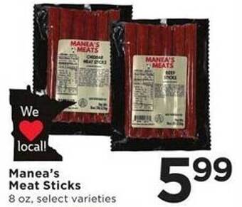 Cub Foods Manea's meat sticks offer