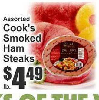 Key Food Cook's smoked ham steaks offer