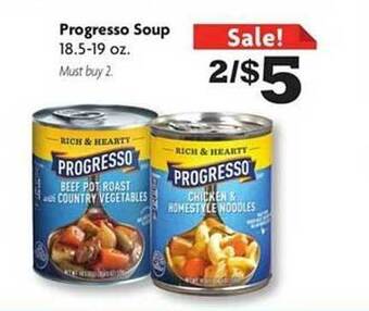 Family Dollar Progresso soup offer