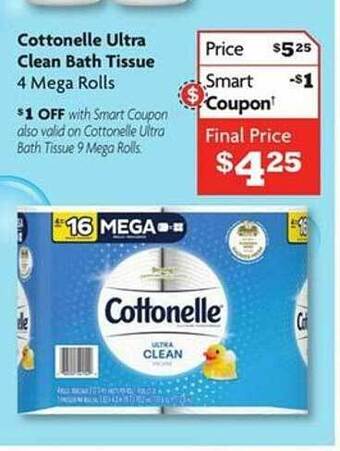 Family Dollar Cottonelle ultra clean bath tissue offer