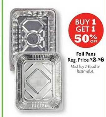 Family Dollar Foil pans offer