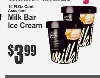 Key Food Milk bar ice cream offer