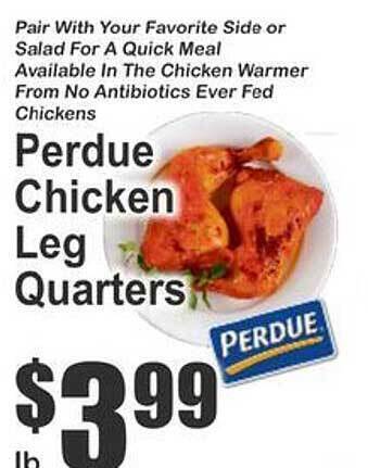 Key Food Perdue chicken leg quarters offer