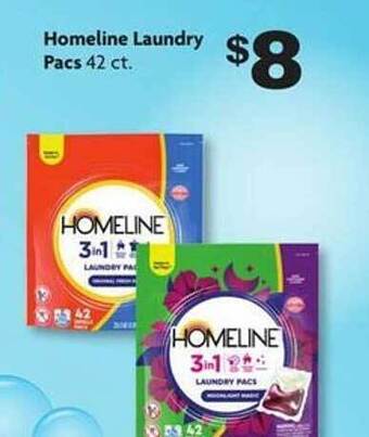Family Dollar Homeline laundry pacs offer