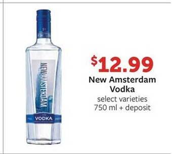 Fareway New amsterdam vodka offer