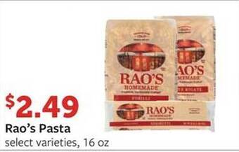 Fareway Rao's pasta offer