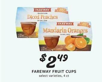 Fareway Fareway fruit cups offer