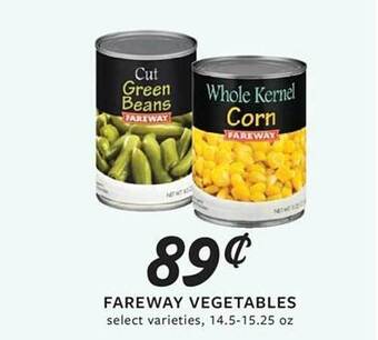 Fareway Fareway vegetables offer