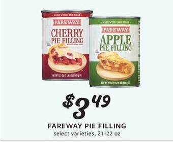 Fareway Fareway pie filling offer