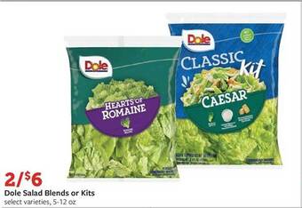 Fareway Dole salad blends or kits offer