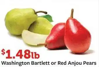 Fareway Washington bartlett or red anjou pears offer