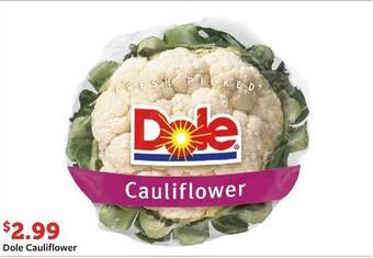 Fareway Dole cauliflower offer