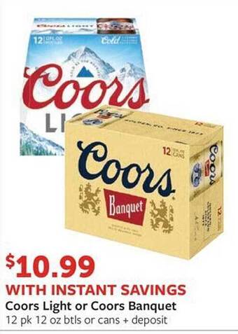 Fareway Coors light or coors banquet offer