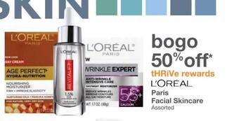 Kinney Drugs L'oréal paris facial skincare offer
