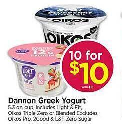 Tops Dannon greek yogurt offer