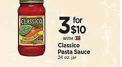 Tops Classico pasta sauce offer
