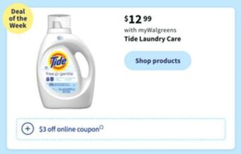 Walgreens Tide laundry care offer