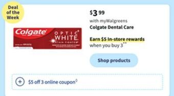 Walgreens Colgate dental care offer