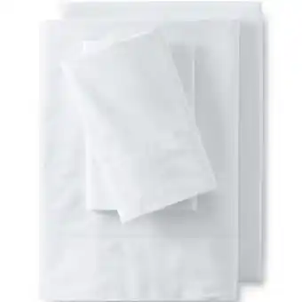 Kohl's Lands' end 300 thread count premium supima cotton percale bed sheet set offer