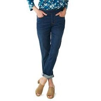 Kohl's Women's croft & barrow® pull-on girlfriend jeans offer