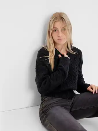 Gap Teen 100% organic cotton cable-knit sweater offer
