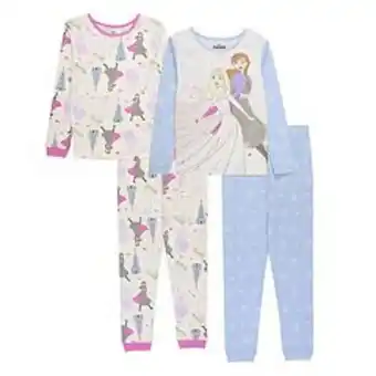 Kohl's Disney's frozen girls 4-8 "frozen fun" 4-piece pajama set offer