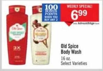 Price Chopper Old spice body wash offer