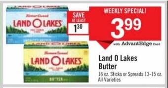 Price Chopper Land o lakes butter offer