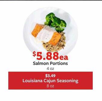 Fareway Salmon portions offer